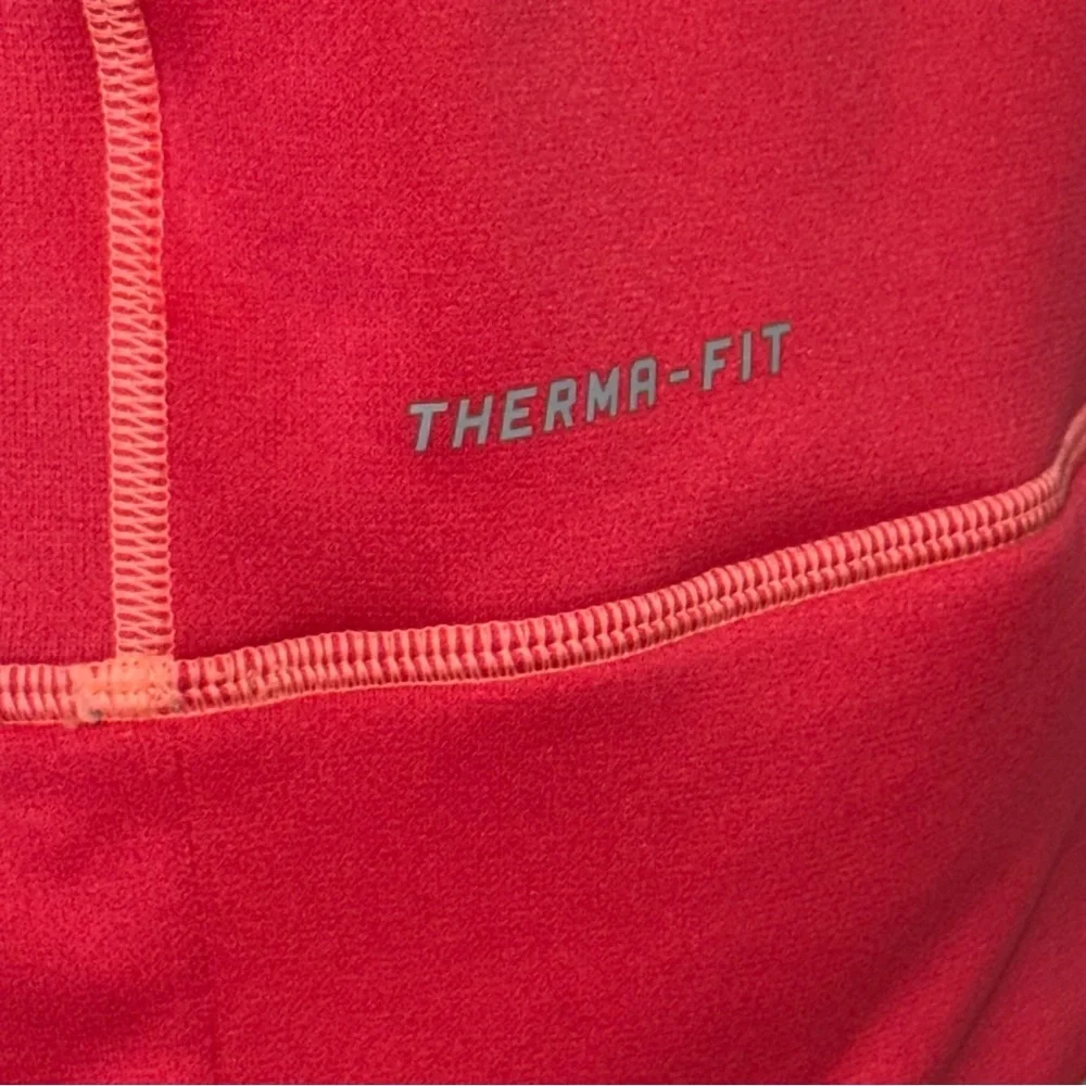 Nike Coral Hoodie with Black‎ Logo contrasting stitching fleece lining Medium